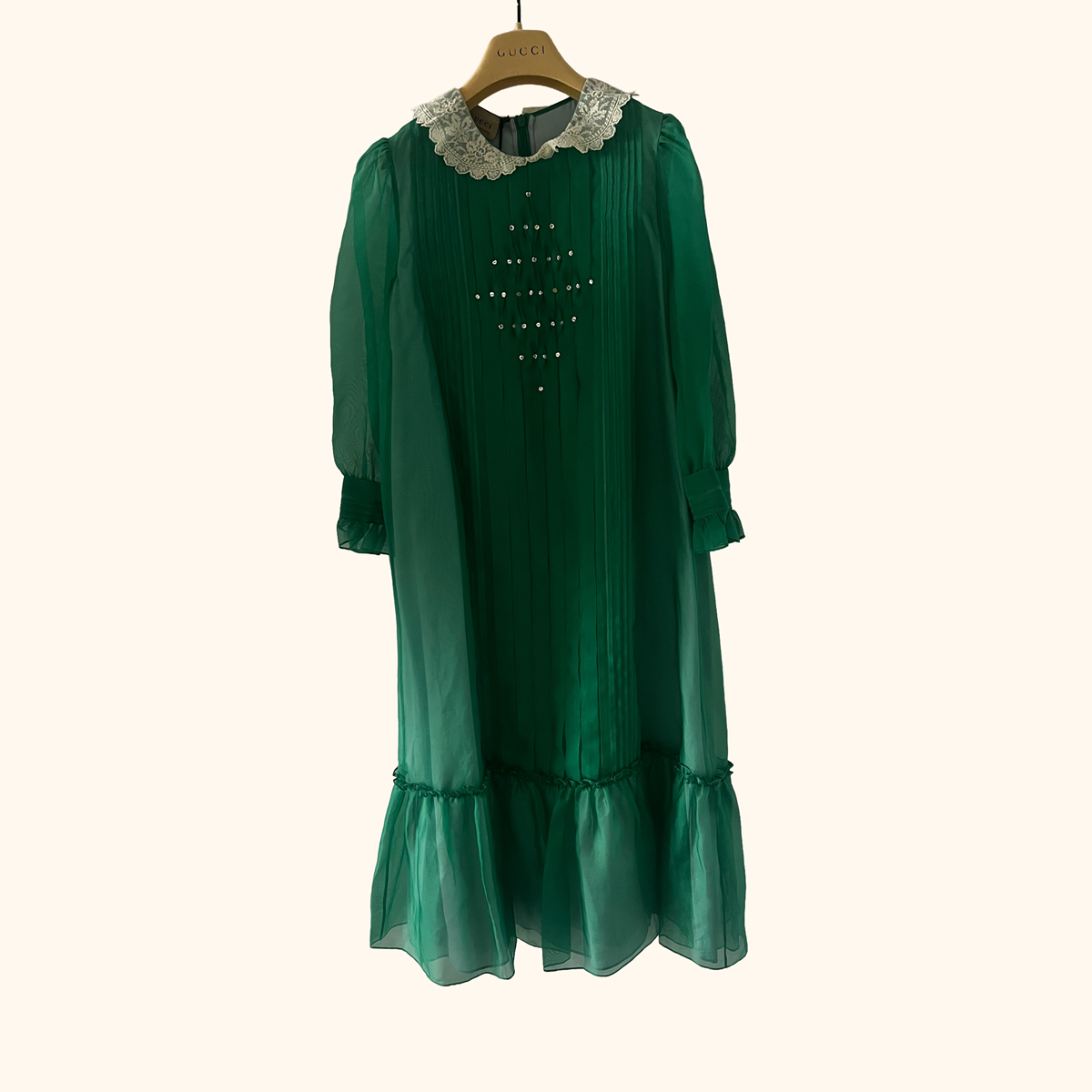 SILK Organza Embroidery Dress