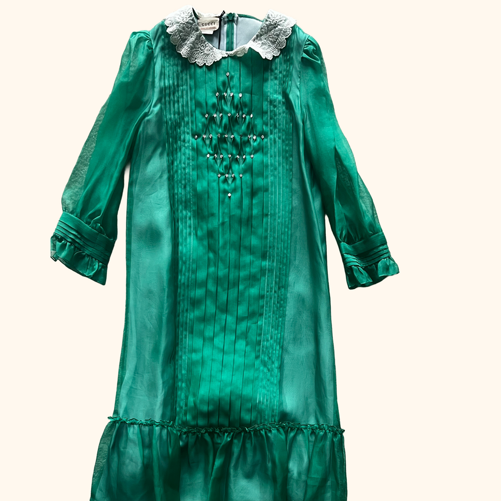 SILK Organza Embroidery Dress