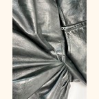 Leather midi dress