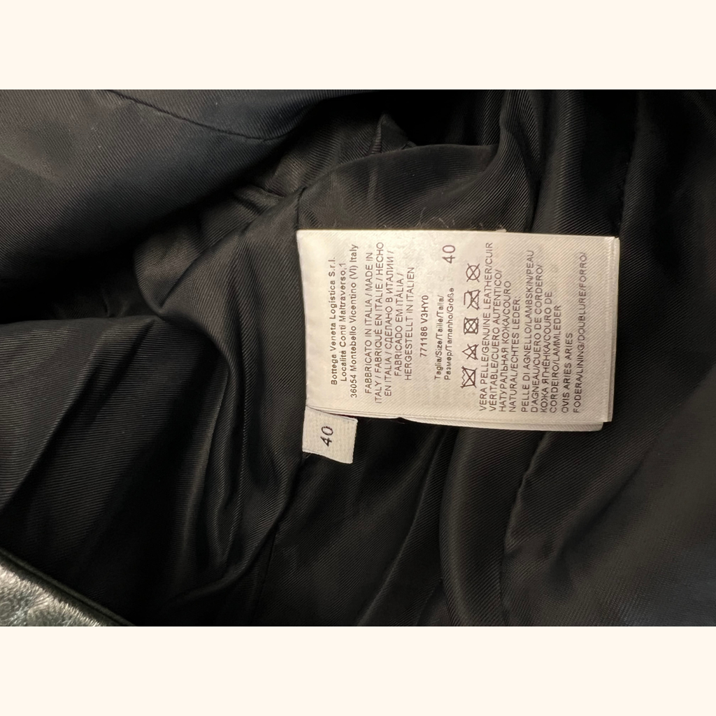 Leather midi dress