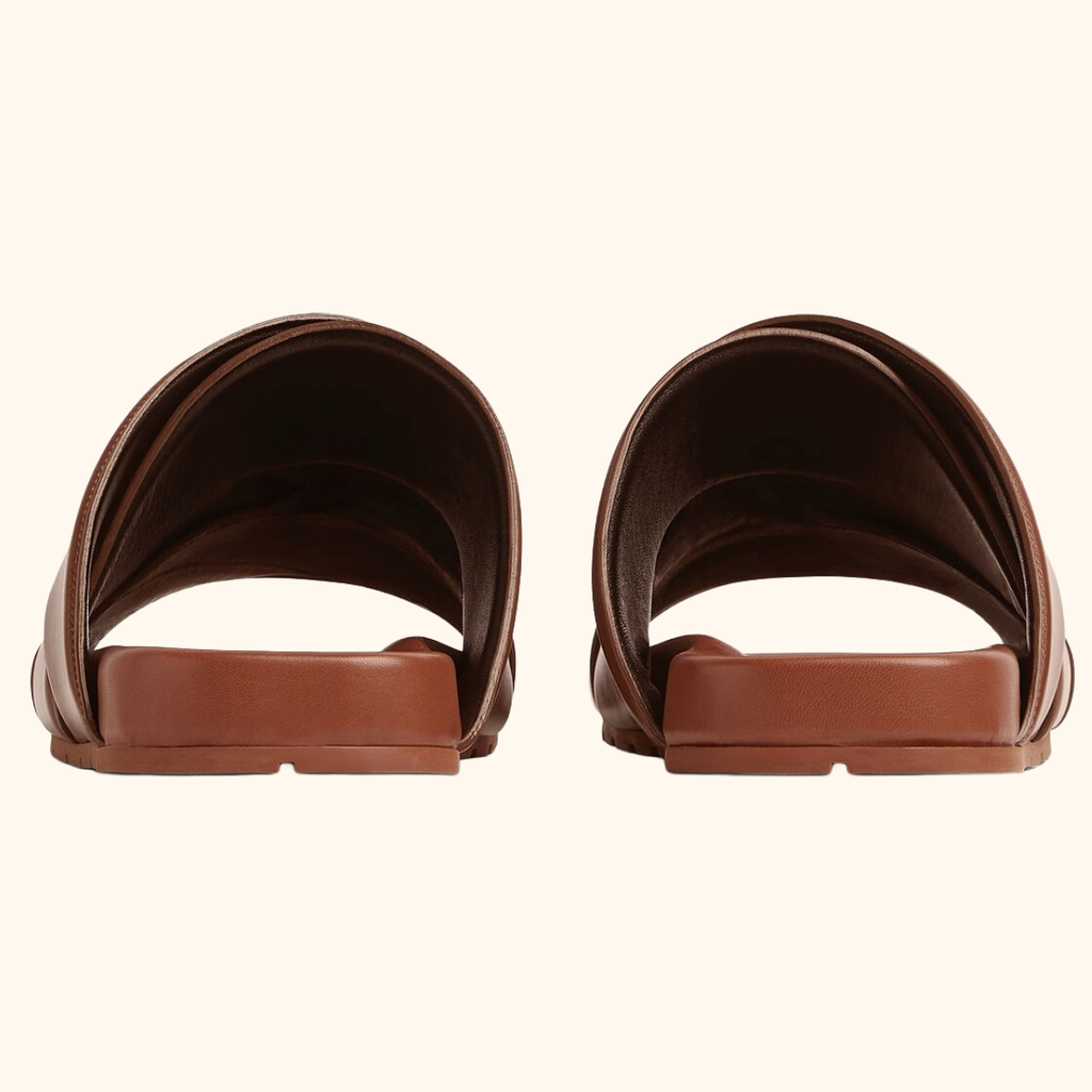 Bottega Veneta men’s bridge sandals  brown