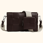 Leather Intreccio cassette cross body bag