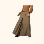 Houndstooth wide leg trouser