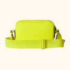 Rubber effect cross body bag