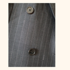 Double breasted pin stripe blazer