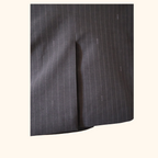 Double breasted pin stripe blazer